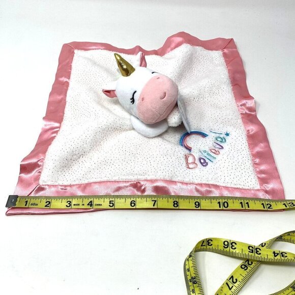 Magic Years 13" Unicorn Snuggle Buddies Believe Rattle Crib Toy - Picture 10 of 12